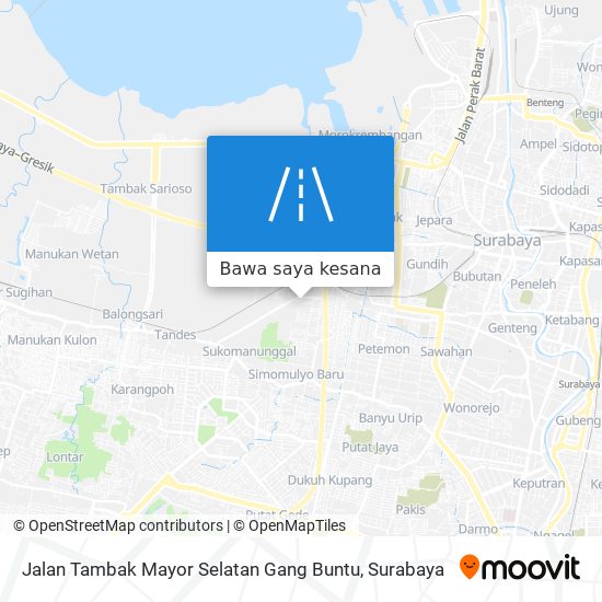 Peta Jalan Tambak Mayor Selatan Gang Buntu