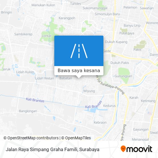 Peta Jalan Raya Simpang Graha Famili