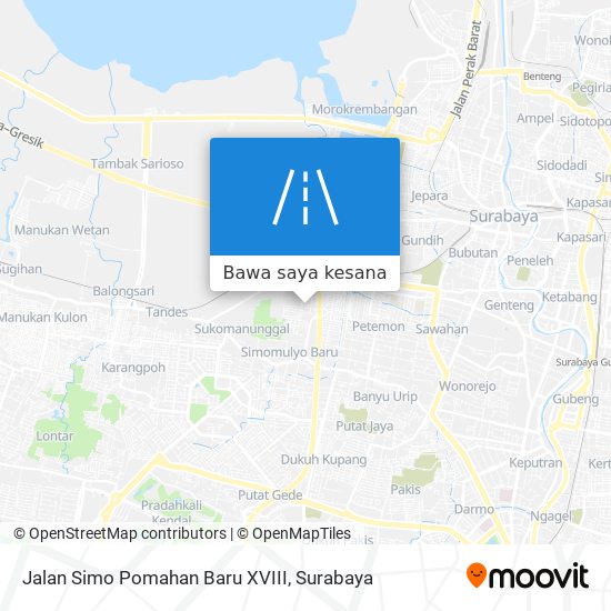 Peta Jalan Simo Pomahan Baru XVIII