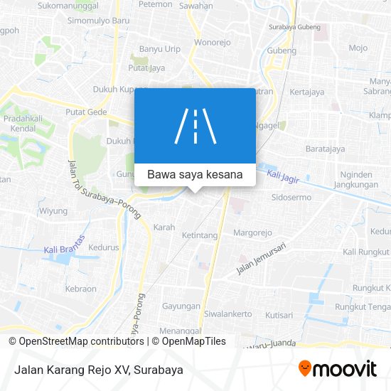 Peta Jalan Karang Rejo XV