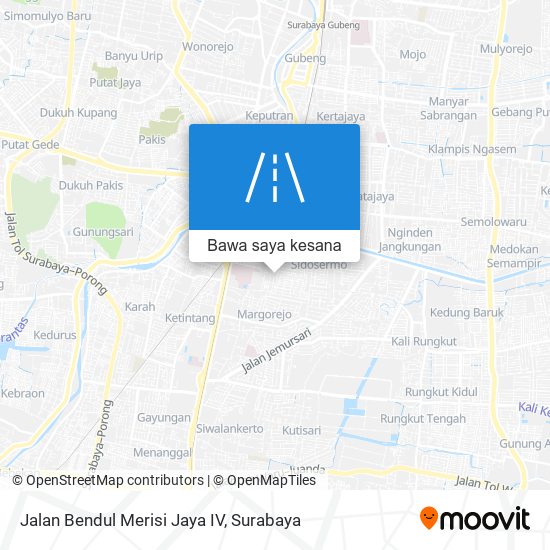 Peta Jalan Bendul Merisi Jaya IV