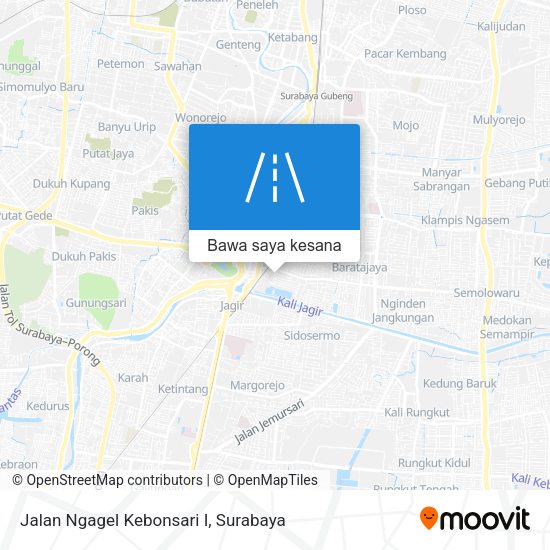 Peta Jalan Ngagel Kebonsari I