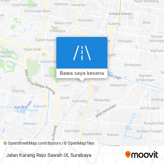 Peta Jalan Karang Rejo Sawah IX