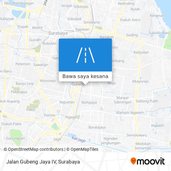 Peta Jalan Gubeng Jaya IV