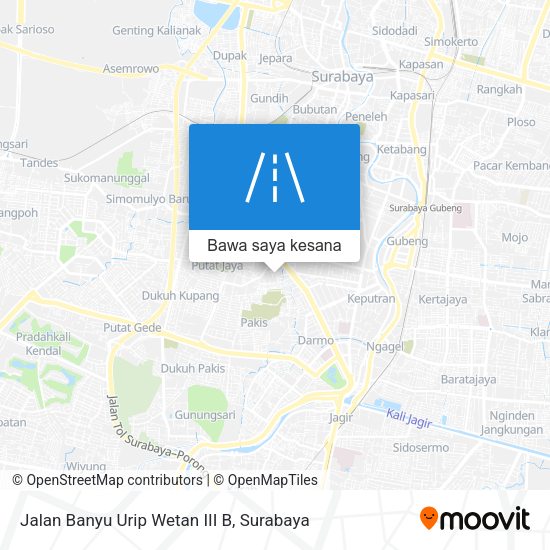 Peta Jalan Banyu Urip Wetan III B