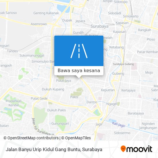 Peta Jalan Banyu Urip Kidul Gang Buntu