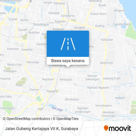 Peta Jalan Gubeng Kertajaya VII K