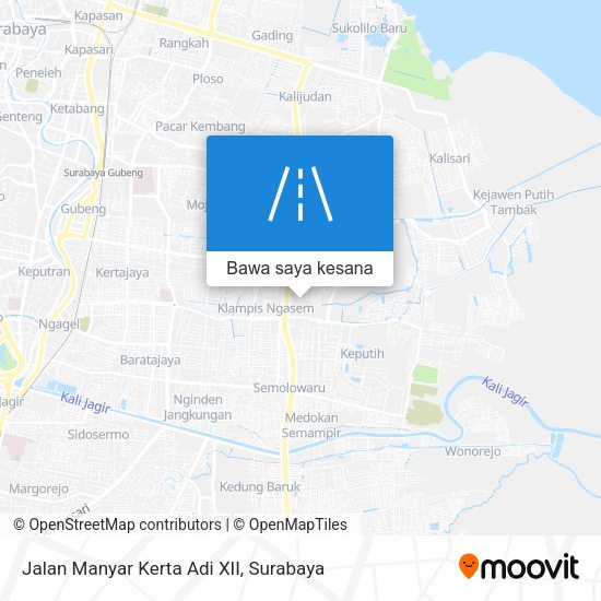 Peta Jalan Manyar Kerta Adi XII