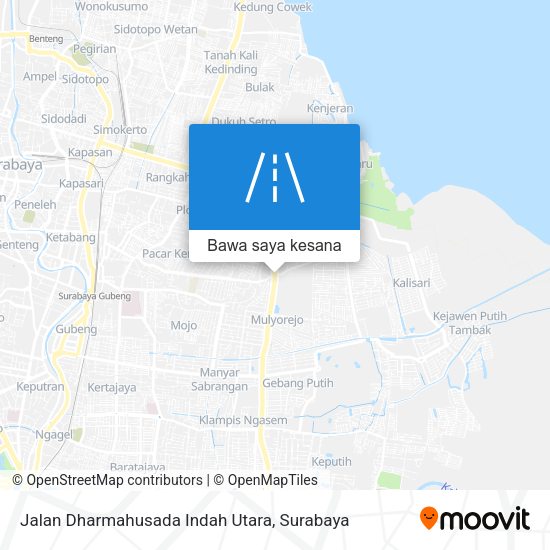Peta Jalan Dharmahusada Indah Utara