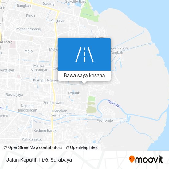 Peta Jalan Keputih Iii/6