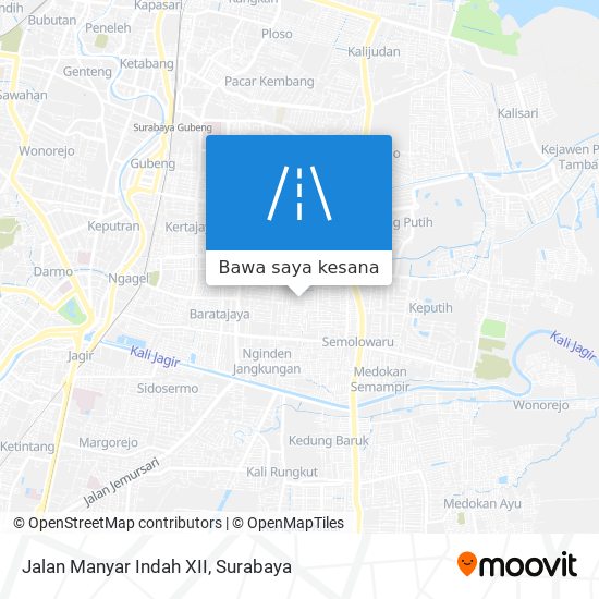 Peta Jalan Manyar Indah XII