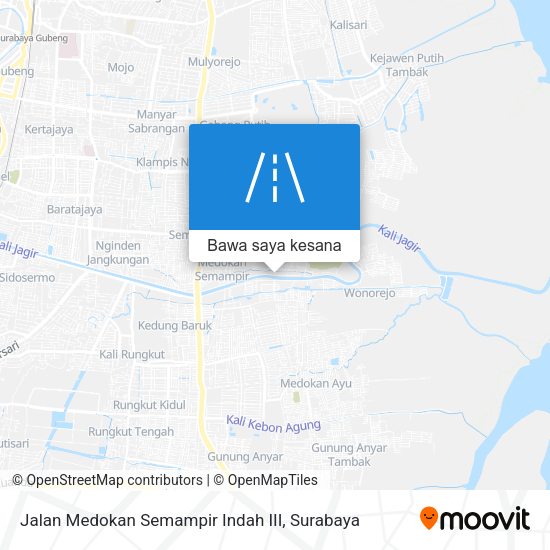 Peta Jalan Medokan Semampir Indah III