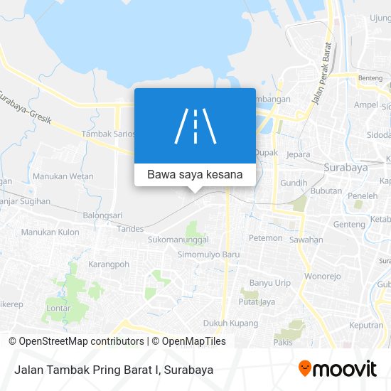 Peta Jalan Tambak Pring Barat I