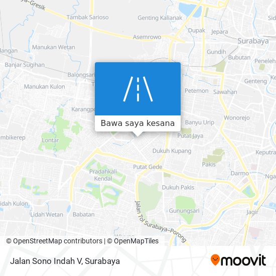 Peta Jalan Sono Indah V