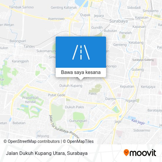 Peta Jalan Dukuh Kupang Utara