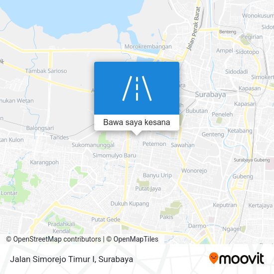 Peta Jalan Simorejo Timur I