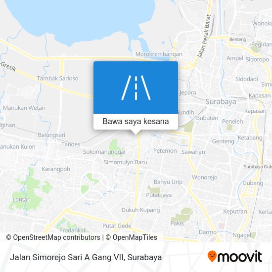 Peta Jalan Simorejo Sari A Gang VII