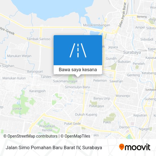 Peta Jalan Simo Pomahan Baru Barat IV