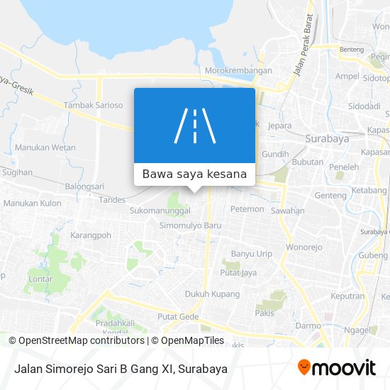 Peta Jalan Simorejo Sari B Gang XI