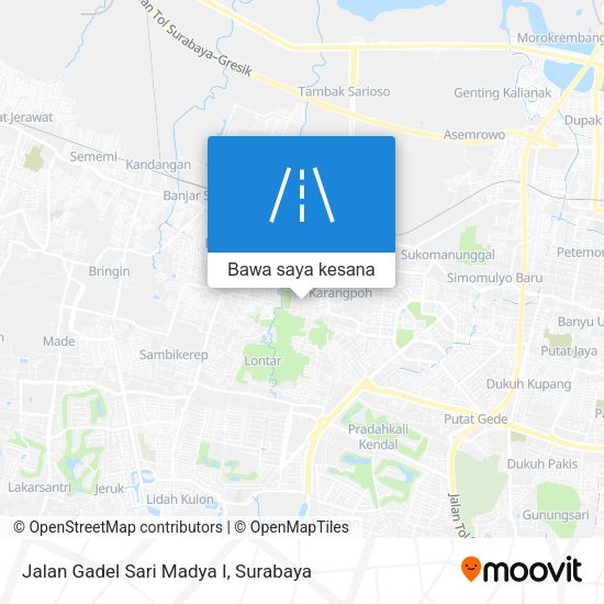 Peta Jalan Gadel Sari Madya I