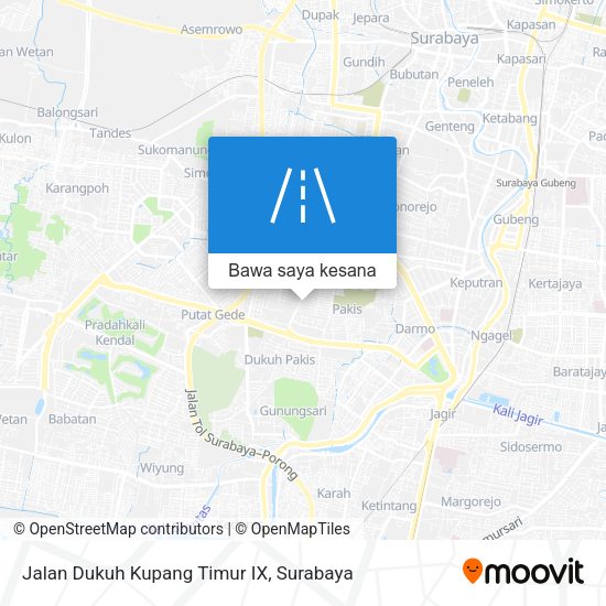 Peta Jalan Dukuh Kupang Timur IX