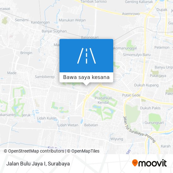 Peta Jalan Bulu Jaya I