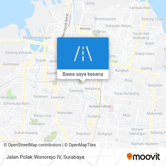 Peta Jalan Polak Wonorejo IV