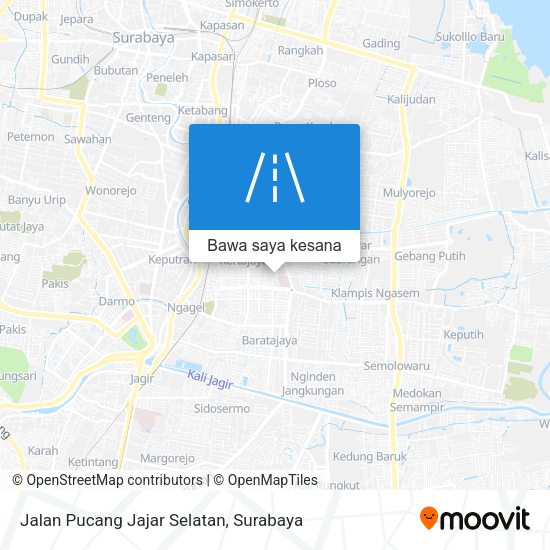 Peta Jalan Pucang Jajar Selatan