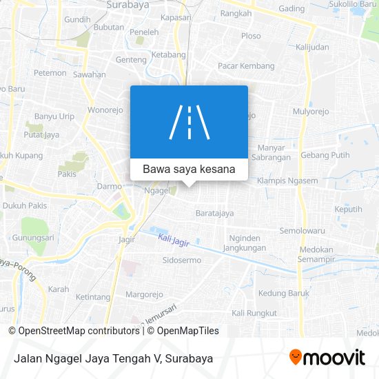 Peta Jalan Ngagel Jaya Tengah V