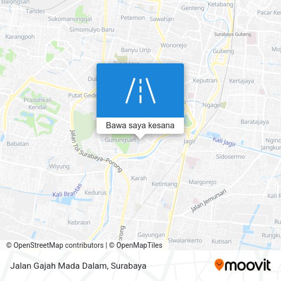 Peta Jalan Gajah Mada Dalam