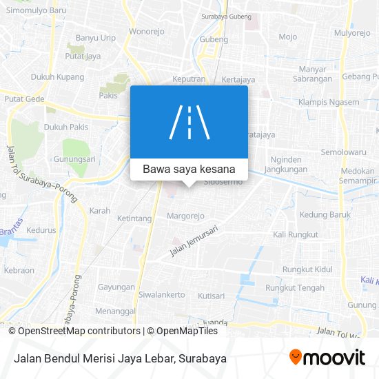 Peta Jalan Bendul Merisi Jaya Lebar