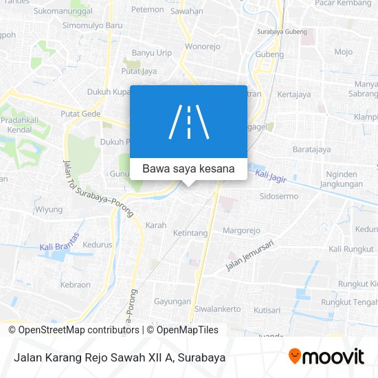 Peta Jalan Karang Rejo Sawah XII A