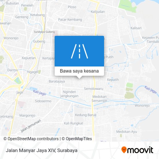 Peta Jalan Manyar Jaya XIV