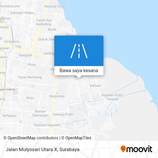Peta Jalan Mulyosari Utara X
