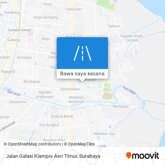 Peta Jalan Galaxi Klampis Asri Timur