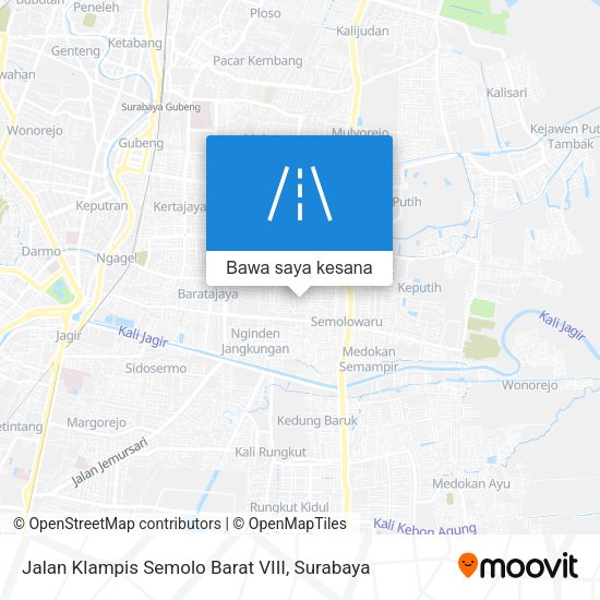 Peta Jalan Klampis Semolo Barat VIII