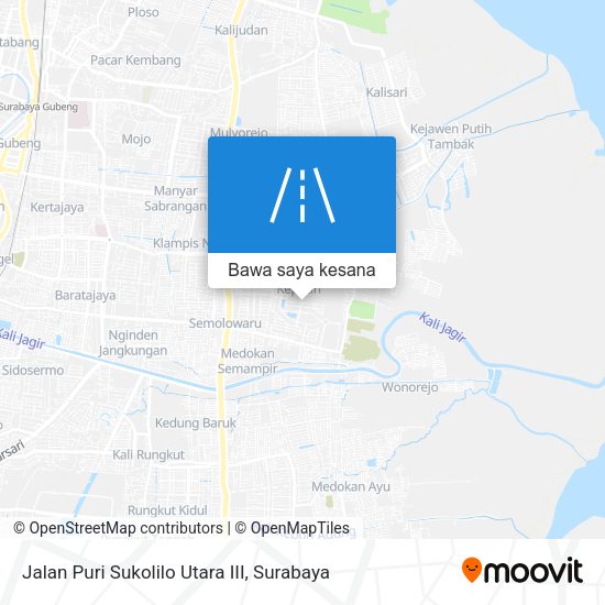 Peta Jalan Puri Sukolilo Utara III