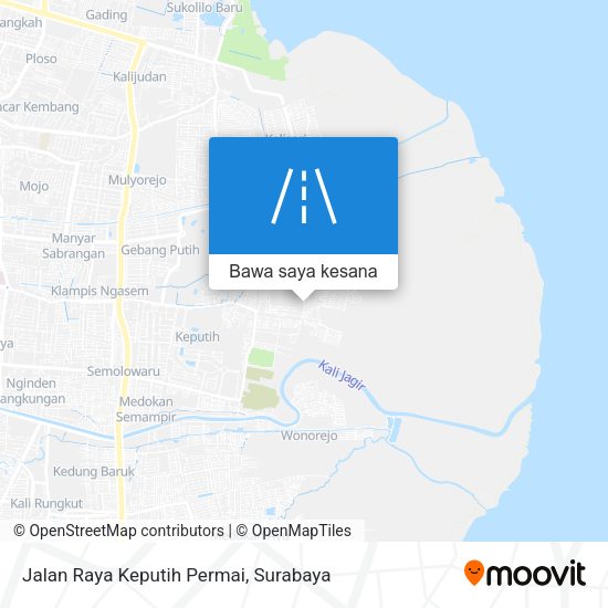 Peta Jalan Raya Keputih Permai