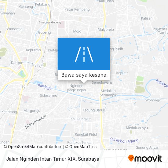 Peta Jalan Nginden Intan Timur XIX