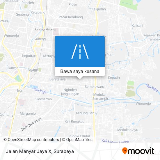 Peta Jalan Manyar Jaya X