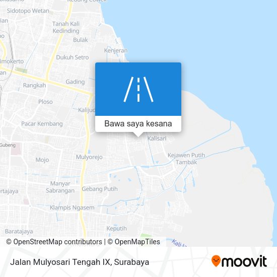 Peta Jalan Mulyosari Tengah IX