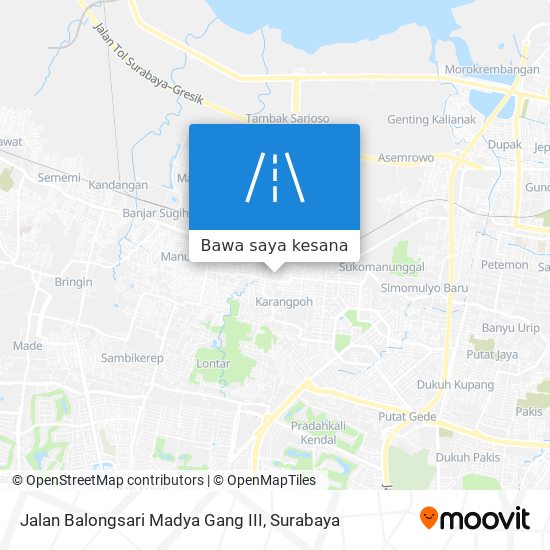 Peta Jalan Balongsari Madya Gang III