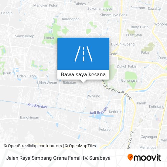 Peta Jalan Raya Simpang Graha Famili IV