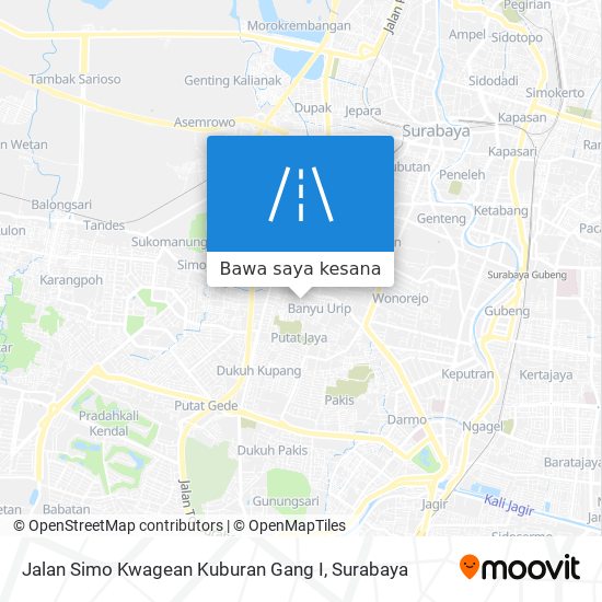 Peta Jalan Simo Kwagean Kuburan Gang I