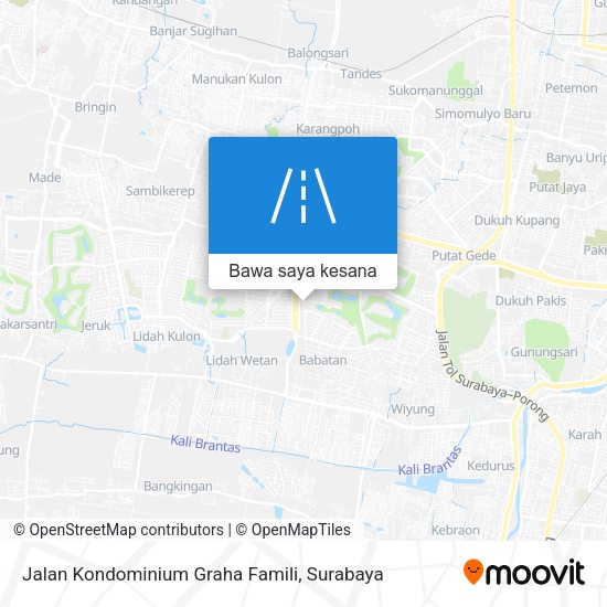 Peta Jalan Kondominium Graha Famili
