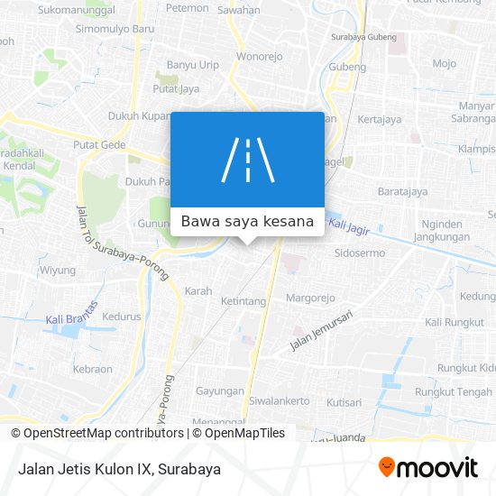 Peta Jalan Jetis Kulon IX