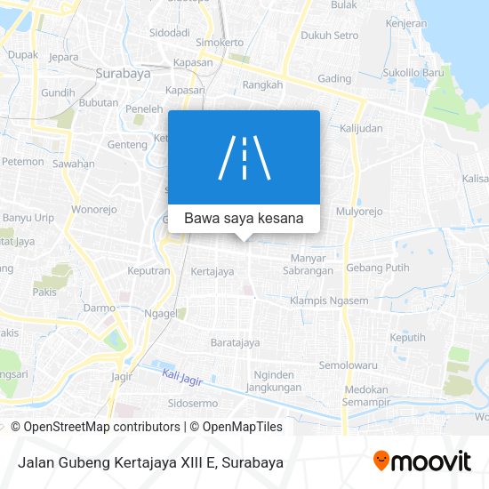 Peta Jalan Gubeng Kertajaya XIII E