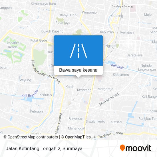 Peta Jalan Ketintang Tengah 2