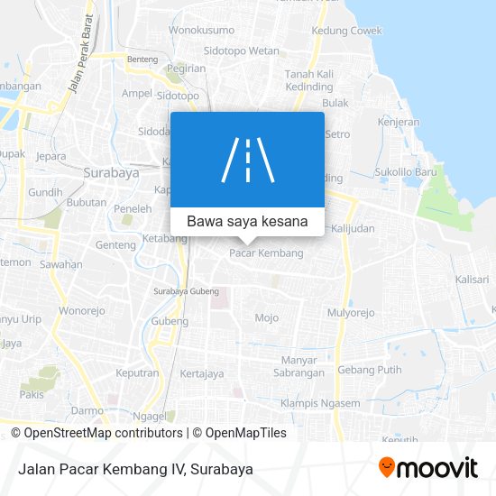 Peta Jalan Pacar Kembang IV