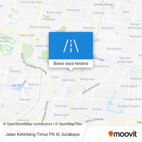 Peta Jalan Ketintang Timur Ptt III